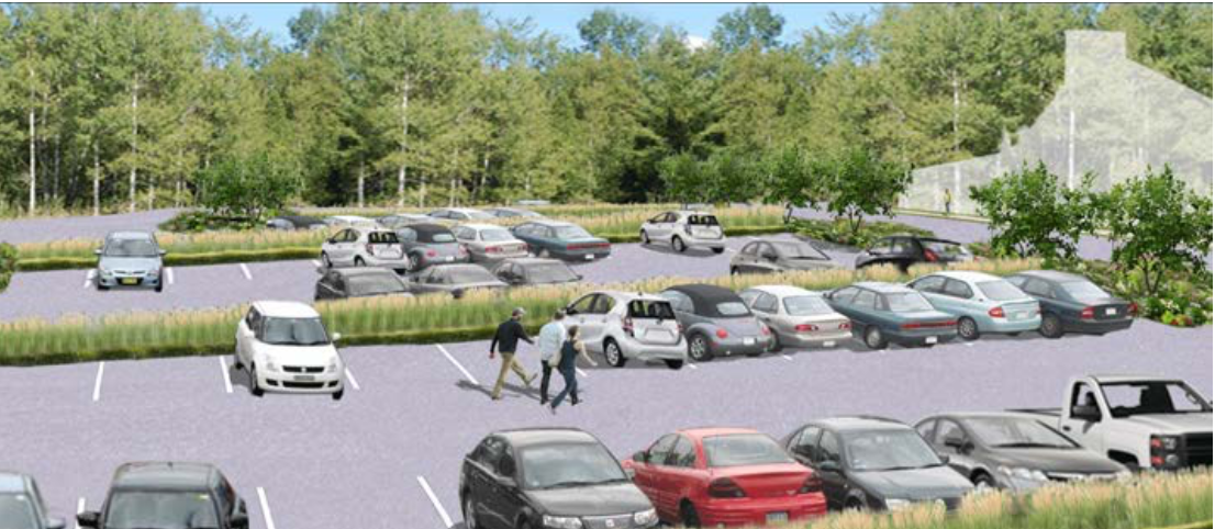 rendering of new parking lot