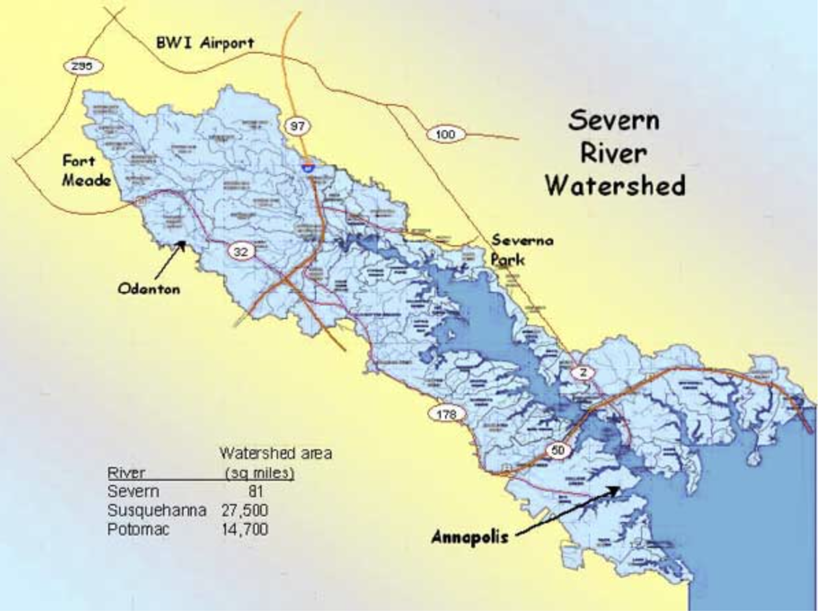 diagram of severn river watershed 